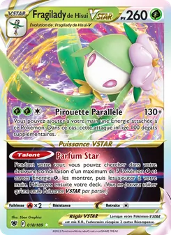 Carte Fragilady de Hisui VSTAR 018/189 – Astres Radieux