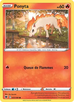 Carte Ponyta 021/189 – Astres Radieux