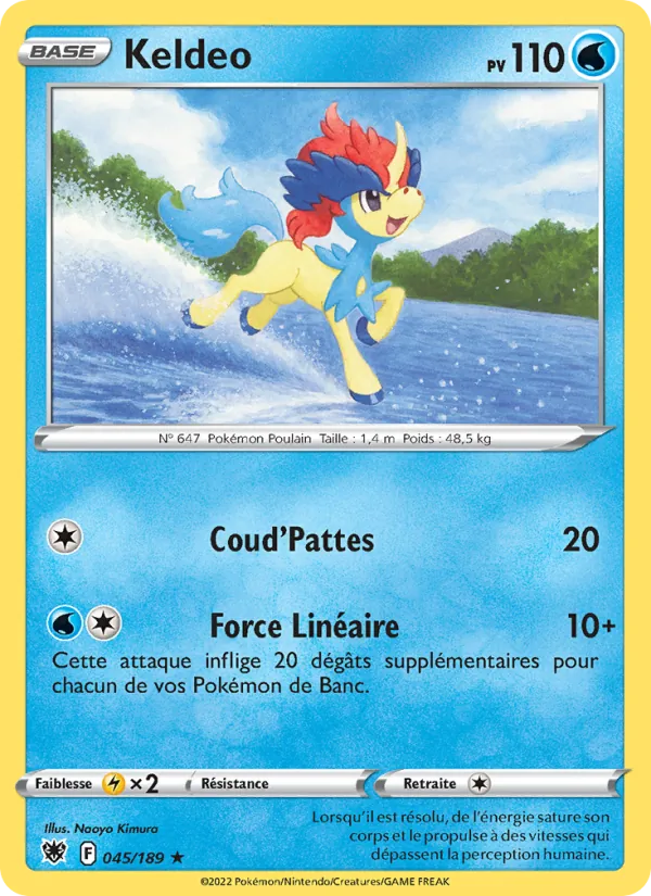Carte Keldeo 045/189 – Astres Radieux