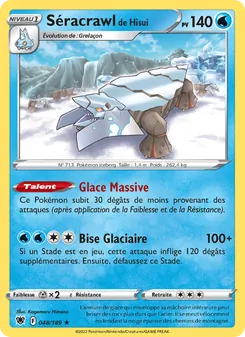 Carte Séracrawl de Hisui 048/189 – Astres Radieux