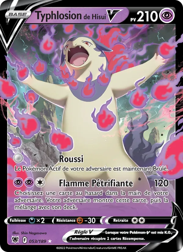 Carte Typhlosion de Hisui V 053/189 – Astres Radieux