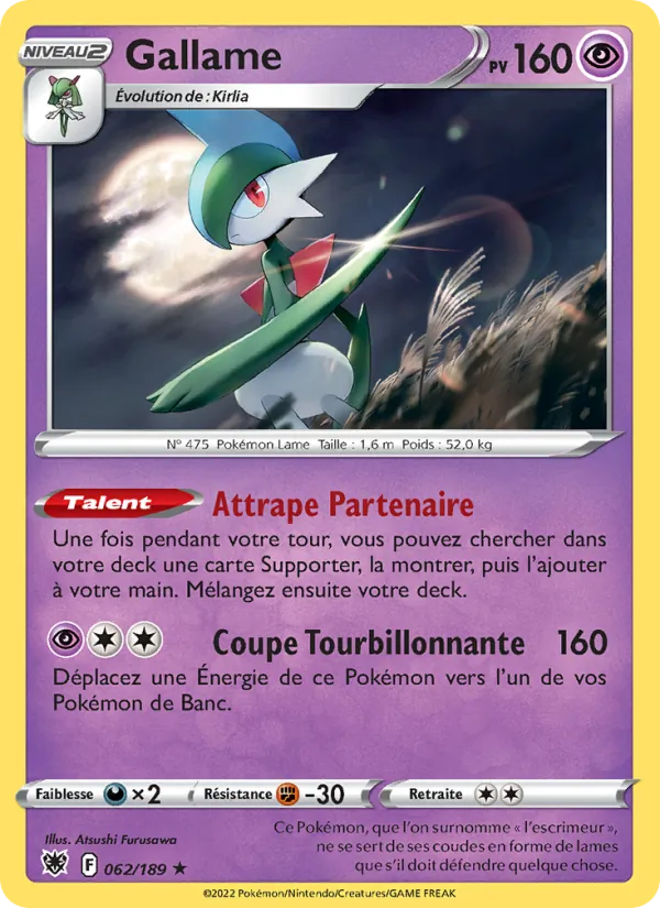 Carte Gallame 062/189 – Astres Radieux