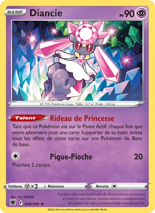 Carte Diancie 068/189 – Astres Radieux