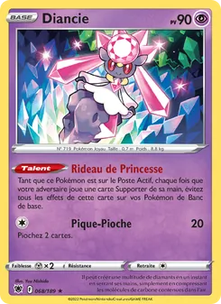 Carte Diancie 068/189 – Astres Radieux