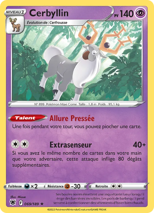 Carte Cerbyllin 069/189 – Astres Radieux