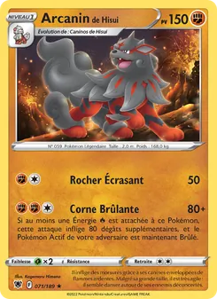 Carte Arcanin de Hisui 071/189 – Astres Radieux