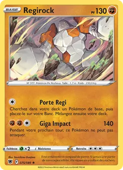 Carte Regirock 075/189 – Astres Radieux
