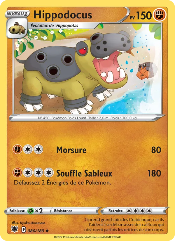 Carte Hippodocus 080/189 – Astres Radieux