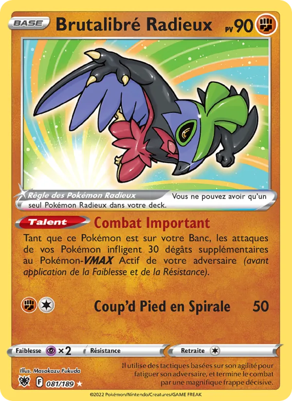 Carte Brutalibré Radieux 081/189 – Astres Radieux
