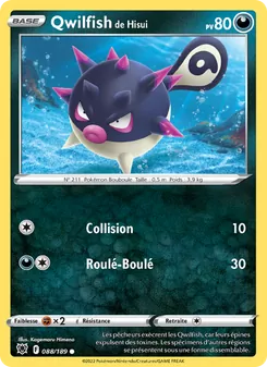 Carte Qwilfish de Hisui 088/189 – Astres Radieux