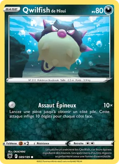 Carte Qwilfish de Hisui 089/189 – Astres Radieux