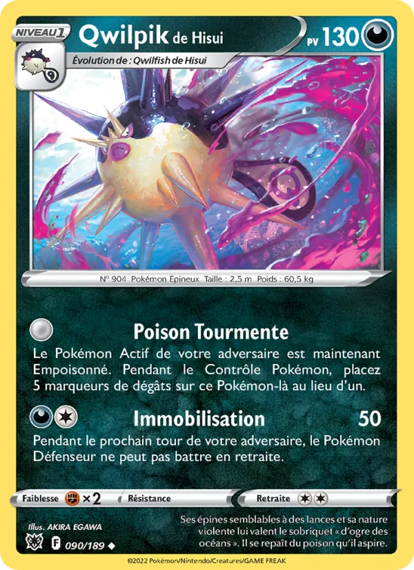 Carte Qwilpik de Hisui 090/189 – Astres Radieux