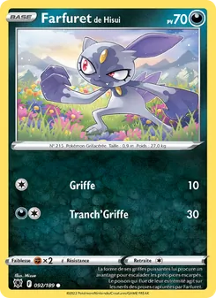 Carte Farfuret de Hisui 092/189 – Astres Radieux