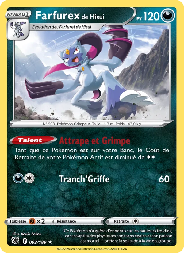 Carte Farfurex de Hisui 093/189 – Astres Radieux