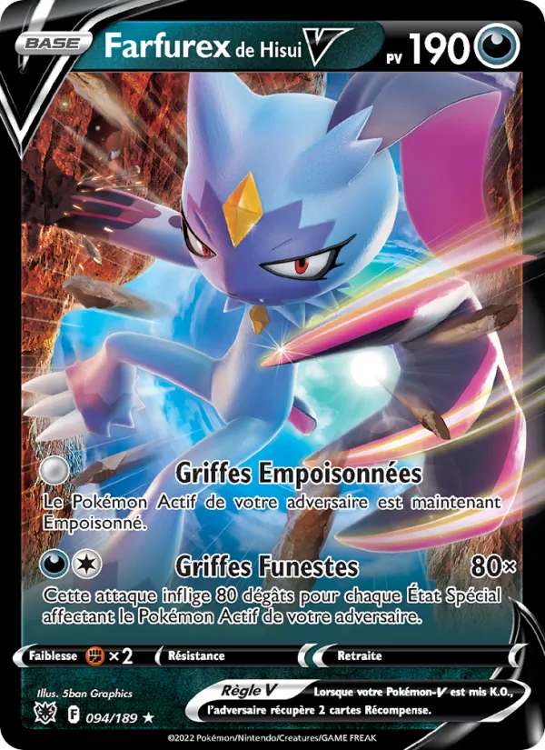 Carte Farfurex de Hisui V 094/189 – Astres Radieux