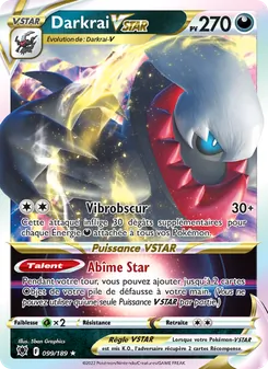 Carte Darkrai VSTAR 099/189 – Astres Radieux