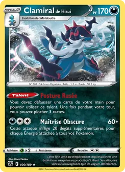 Carte Clamiral de Hisui 100/189 – Astres Radieux