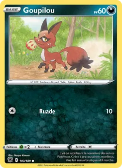 Carte Goupilou 103/189 – Astres Radieux