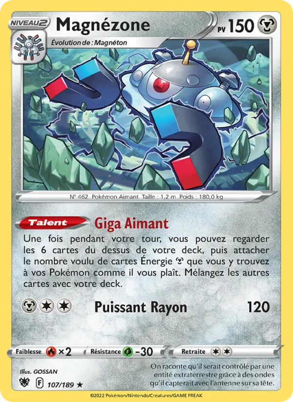 Carte Magnézone 107/189 – Astres Radieux