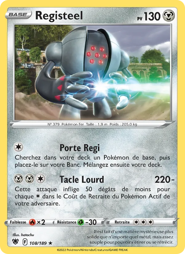 Carte Registeel 108/189 – Astres Radieux