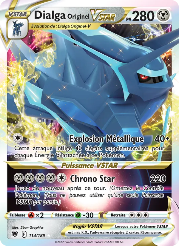 Carte Dialga Originel VSTAR 114/189 – Astres Radieux