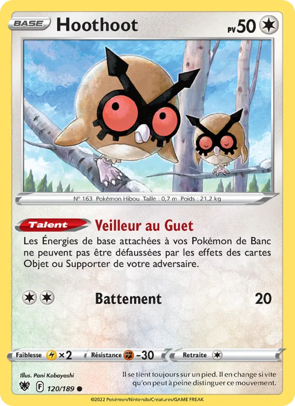 Carte Hoothoot 120/189 – Astres Radieux
