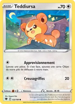 Carte Teddiursa 122/189 – Astres Radieux