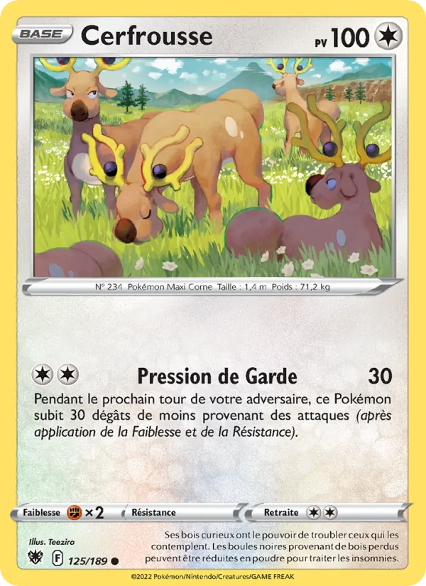 Carte Cerfrousse 125/189 – Astres Radieux