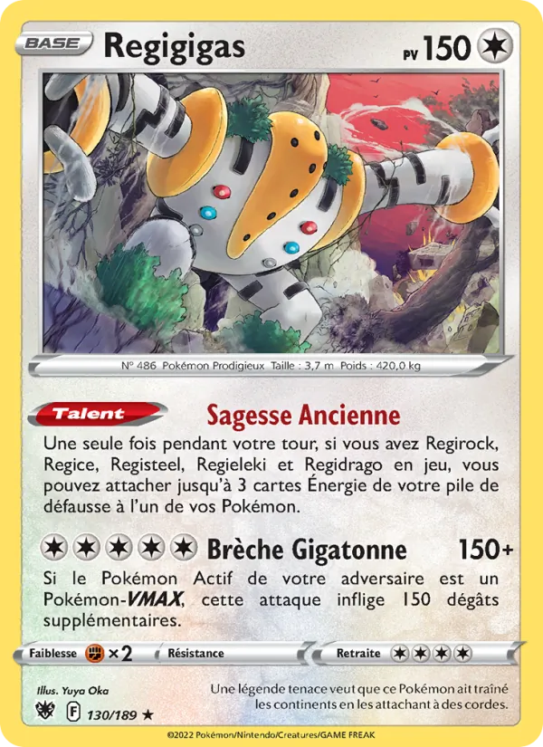 Carte Regigigas 130/189 – Astres Radieux