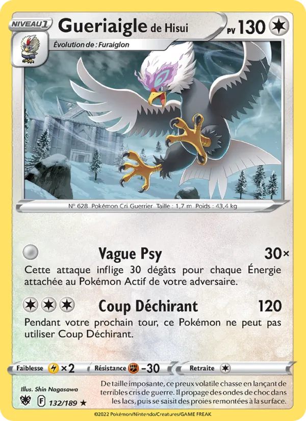 Carte Gueriaigle de Hisui 132/189 – Astres Radieux
