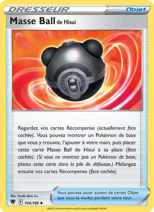 Carte Masse Ball de Hisui 146/189 – Astres Radieux