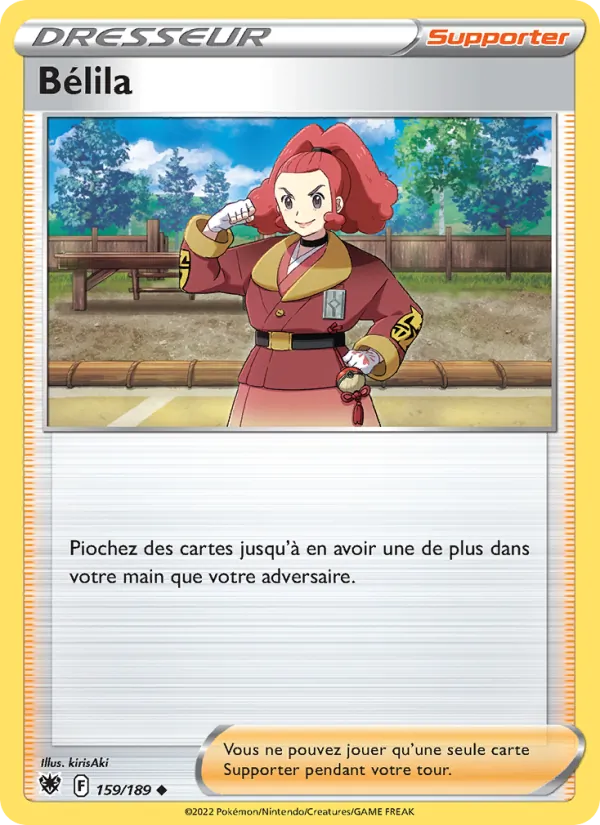 Carte Bélila 159/189 – Astres Radieux