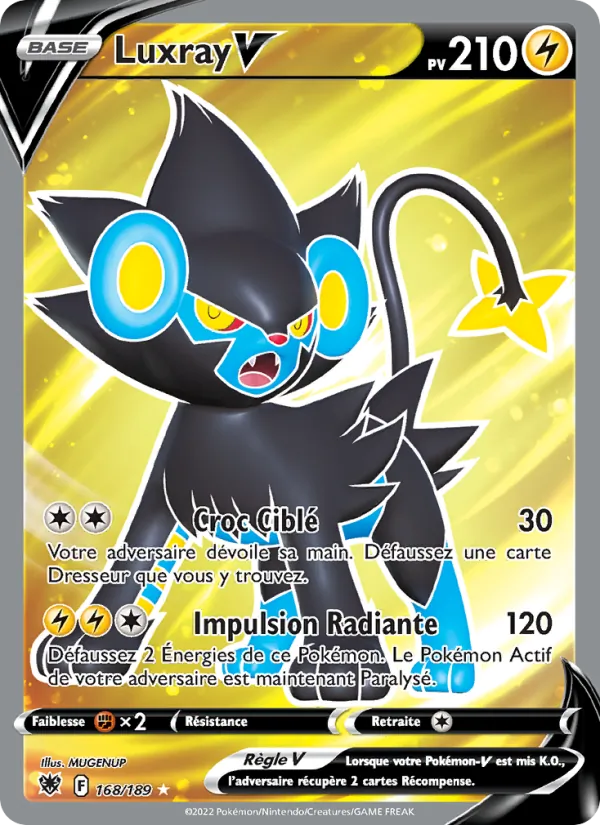 Carte Luxray V 168/189 – Astres Radieux