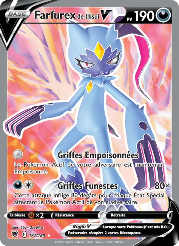 Carte Farfurex de Hisui V 174/189 – Astres Radieux