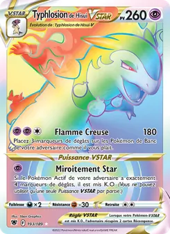 Carte Typhlosion de Hisui VSTAR 193/189 – Astres Radieux