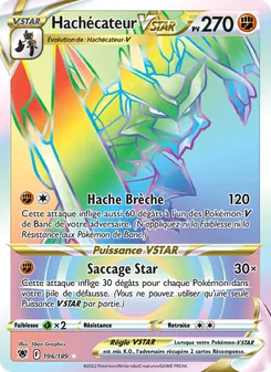 Carte Hachécateur VSTAR 196/189 – Astres Radieux