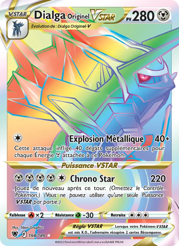 Carte Dialga Originel VSTAR 198/189 – Astres Radieux