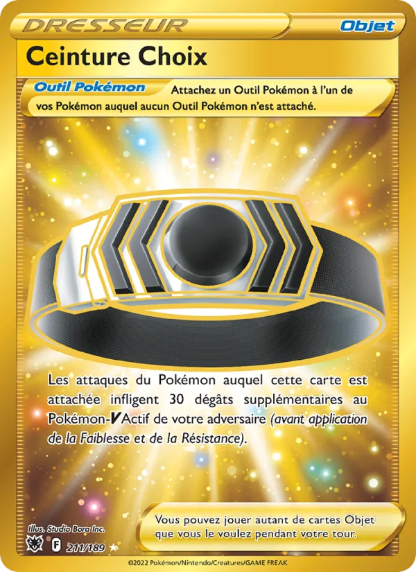 Carte Ceinture Choix 211/189 – Astres Radieux