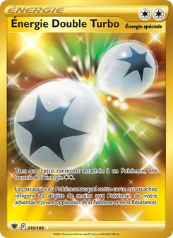 Carte Énergie Double Turbo 216/189 – Astres Radieux