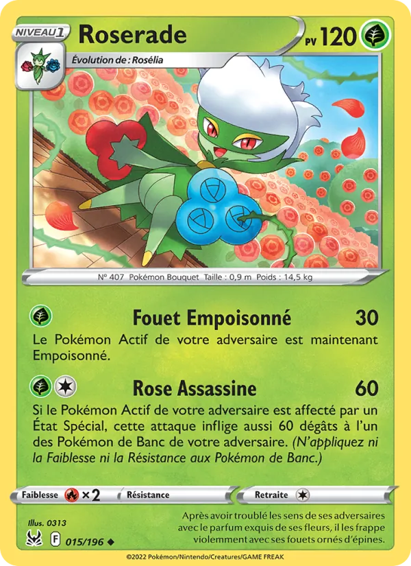 Carte Roserade 015/196 – Origine Perdue