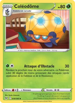 Carte Coléodôme 019/196 – Origine Perdue