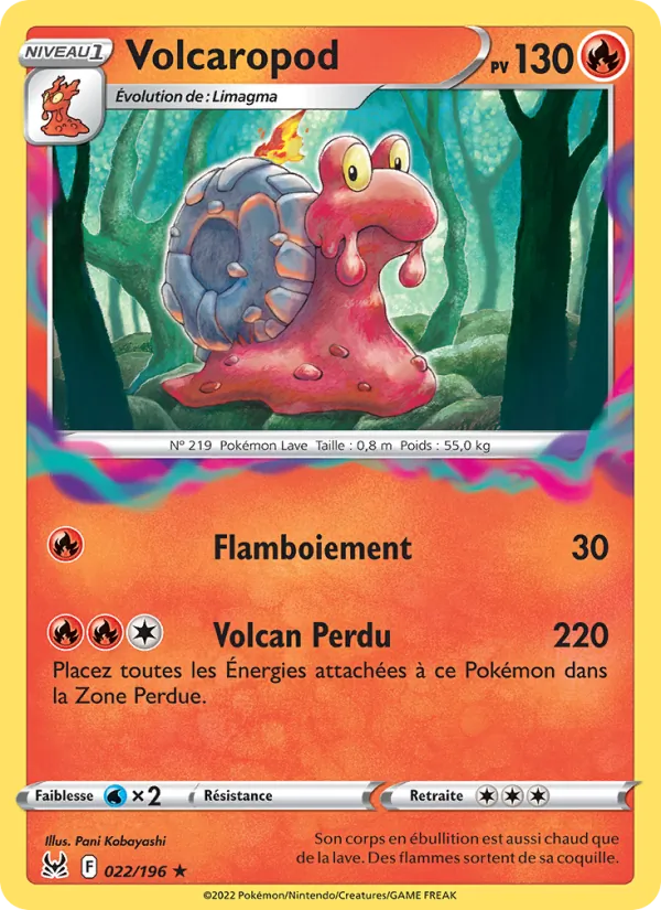 Carte Volcaropod 022/196 – Origine Perdue