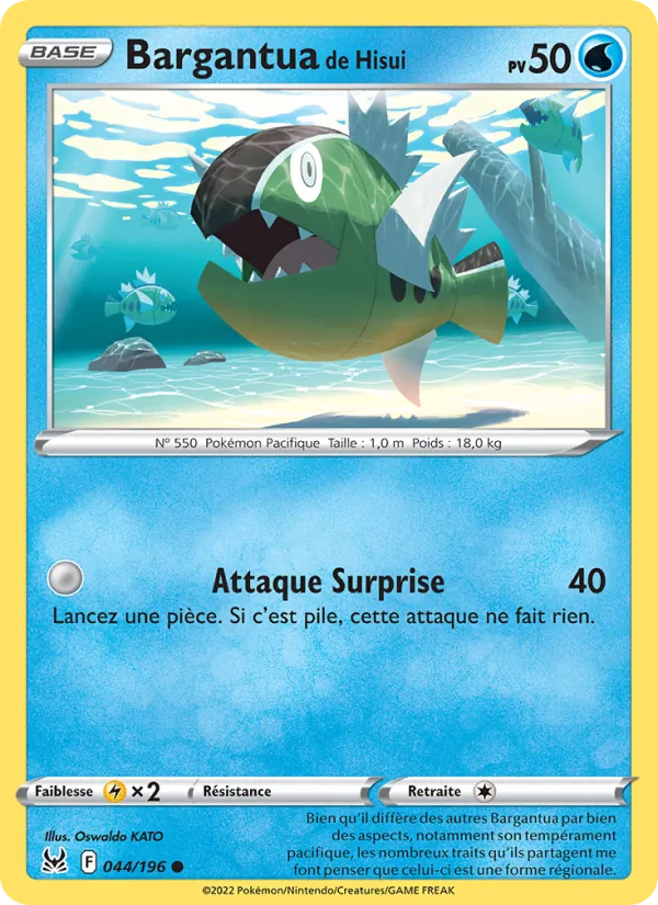 Carte Bargantua de Hisui 044/196 – Origine Perdue