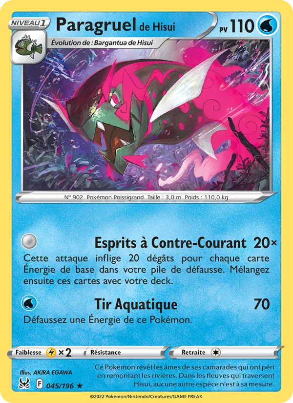 Carte Paragruel de Hisui 045/196 – Origine Perdue