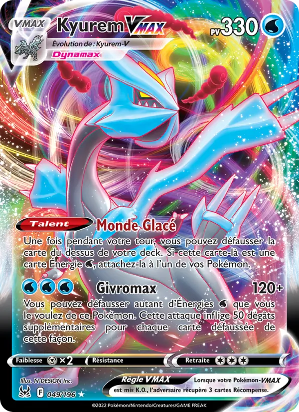 Carte Kyurem VMAX 049/196 – Origine Perdue