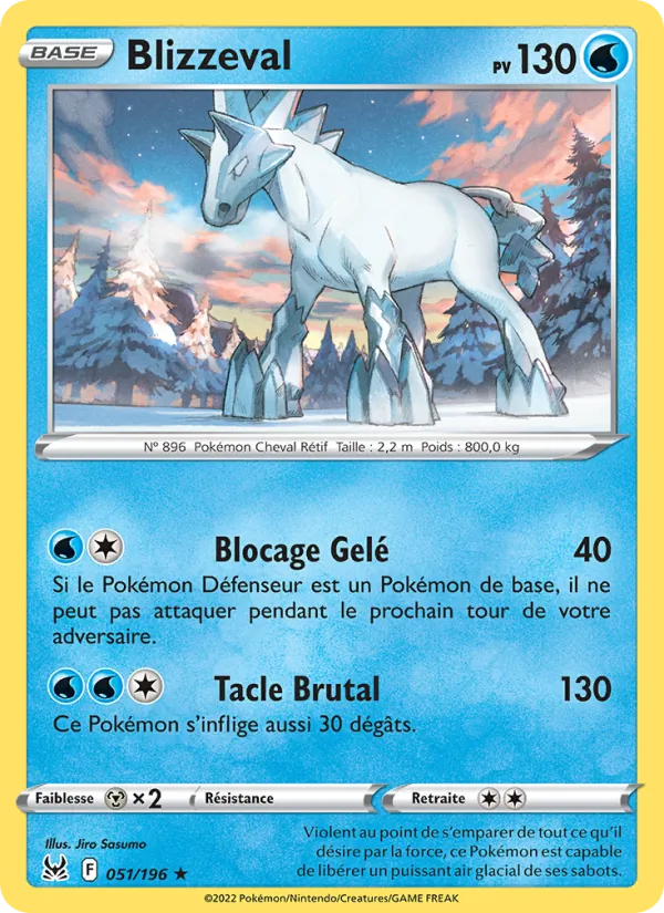 Carte Blizzeval 051/196 – Origine Perdue