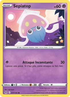 Carte Sepiatop 077/196 – Origine Perdue