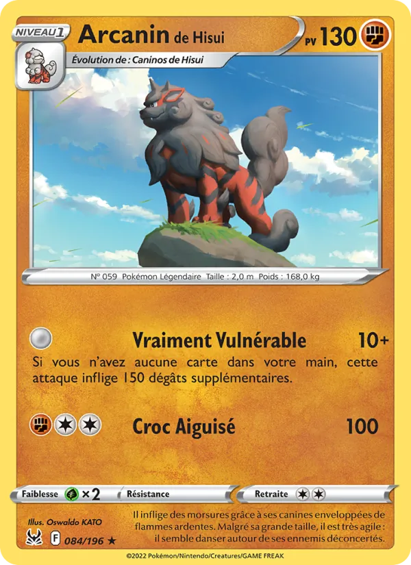 Carte Arcanin de Hisui 084/196 – Origine Perdue