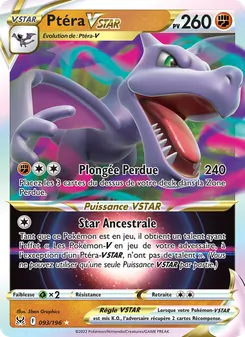 Carte Ptéra VSTAR 093/196 – Origine Perdue