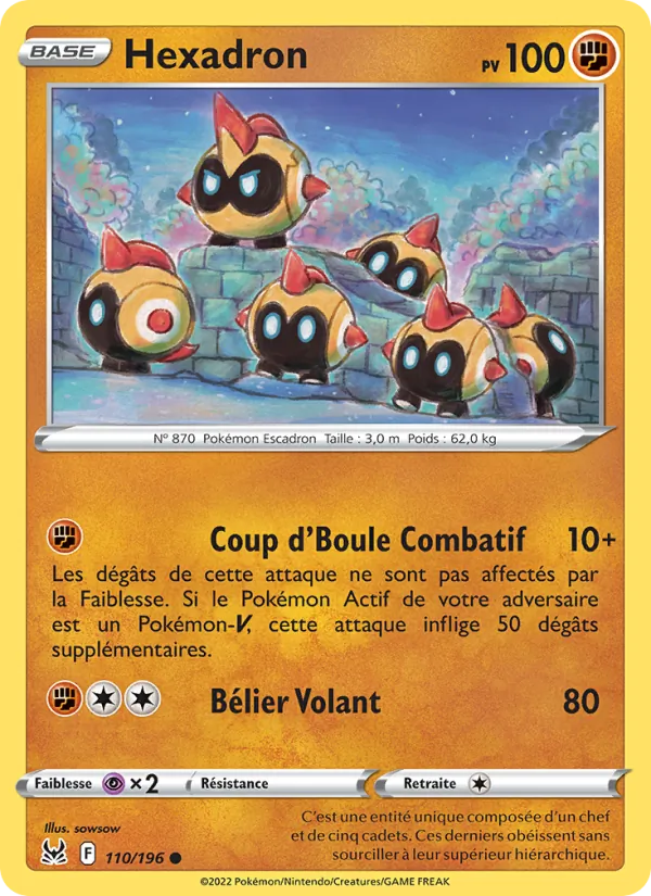 Carte Hexadron 110/196 – Origine Perdue